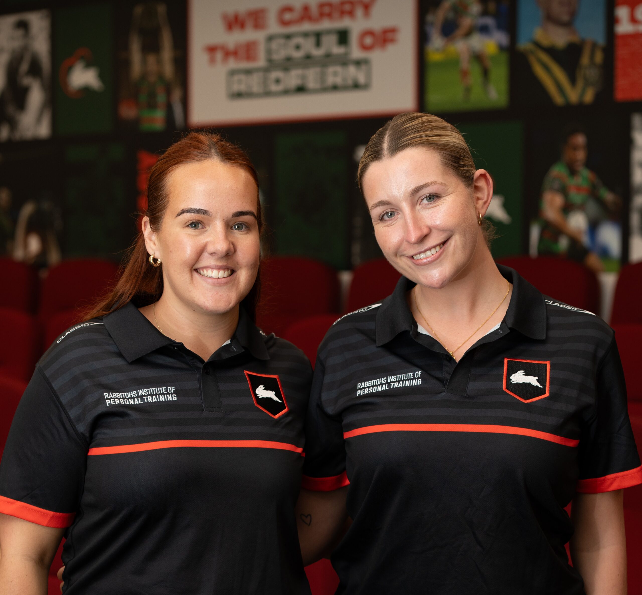 RIPT students in Rabbitohs Institute uniforms