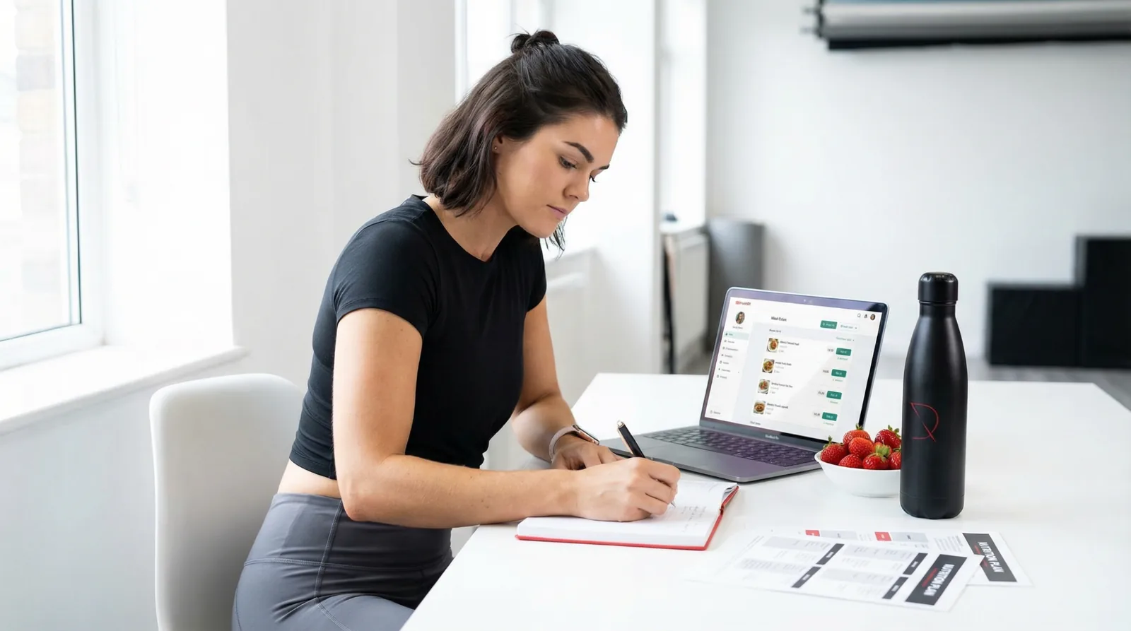 Student studying the AIF Master Personal Trainer online course